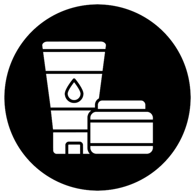 Ilustracja projektu ikony wektorowej kremów