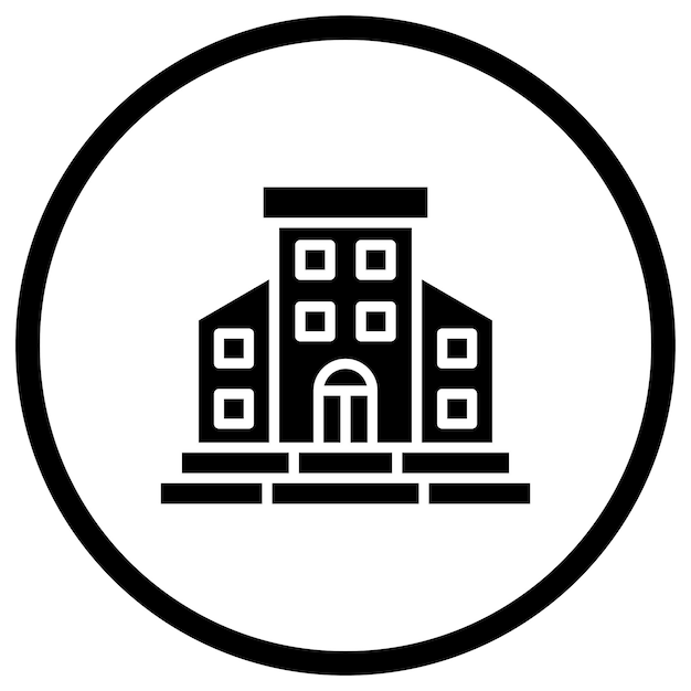 Ilustracja projektu ikony wektorowej mieszkania