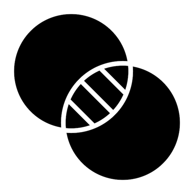 Ilustracja projektu ikony wektorowej skrzyżowania