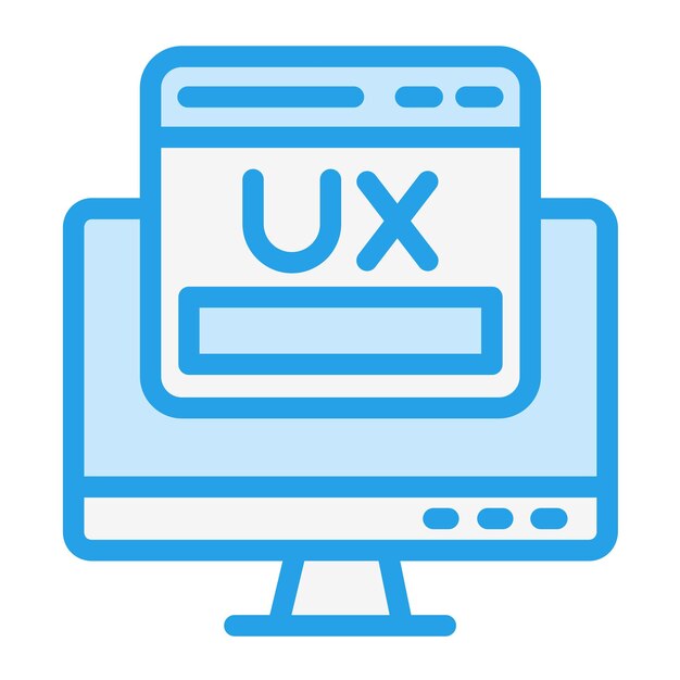 Ilustracja projektu ikony wektorowej Ux
