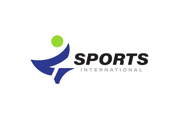 Ilustracja projektu logo sportowego z literą S z nowoczesną koncepcją stylu