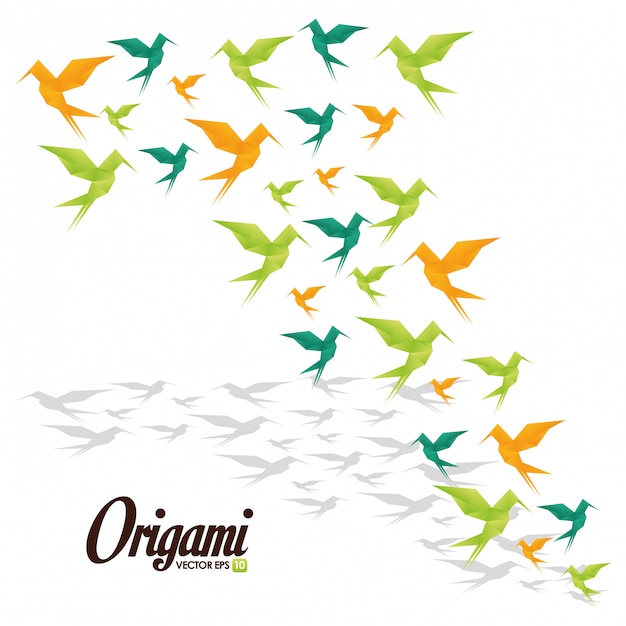 Ilustracja Projektu Origami