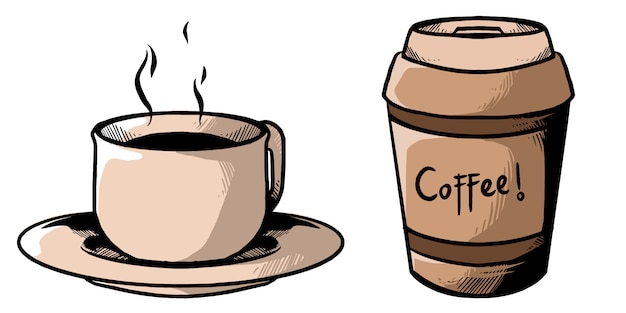 Ilustracja Projektu Paczka Kawy