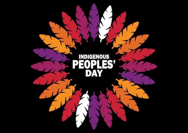 Plik wektorowy ilustracja projektu szablonu wektorowego dnia ludów rdzennych nadaje się do plakatu i banera z życzeniami