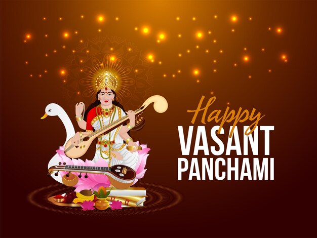 Ilustracja projektu uroczystości vasant panchami