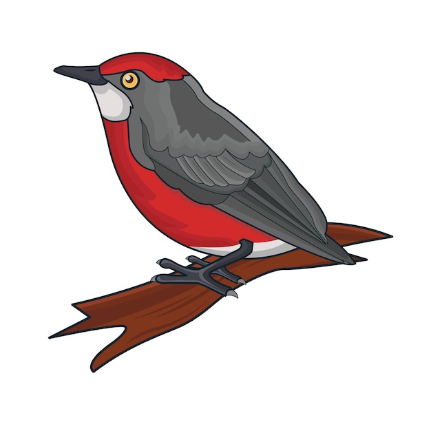 Plik wektorowy ilustracja ptaka