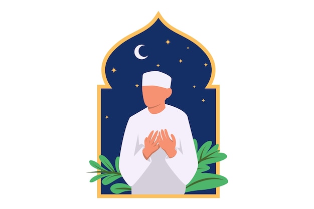 Ilustracja Ramadan Kareem Flat Design