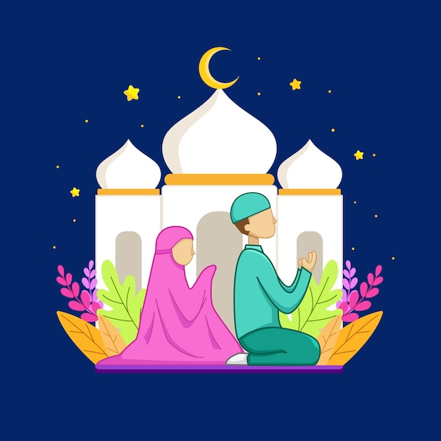 Plik wektorowy ilustracja ramadan