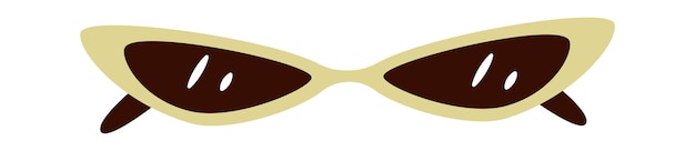 Ilustracja Retro Okulary