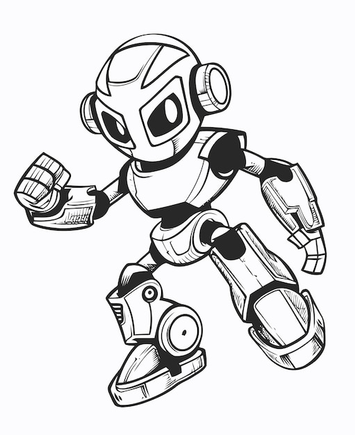 Ilustracja robota Książka do malowania robota