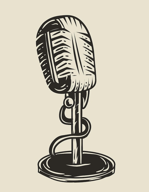 Ilustracja rocznika mikrofon