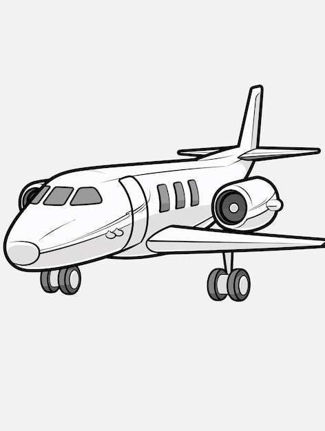 Plik wektorowy ilustracja samolotu