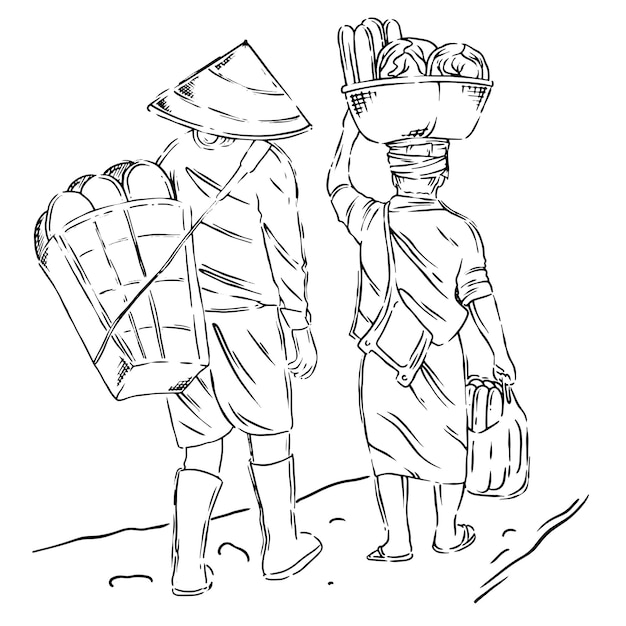 Ilustracja Savor Saigon Farmer