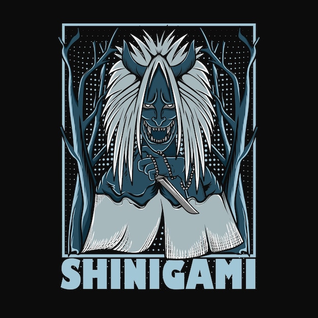 Ilustracja Shinigami Do Projektowania Koszulek