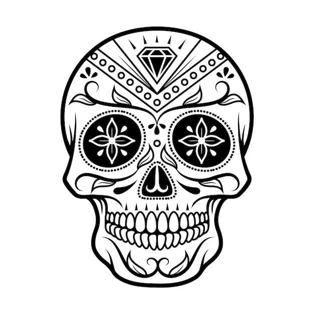 ilustracja Skull the Day of the Death