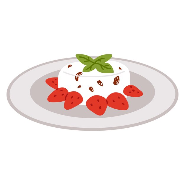 ilustracja słodkie doodle azjatyckie jedzenie puddingi z czerwonej fasoli do druku, projekt, kartkę z życzeniami, naklejkę, ic