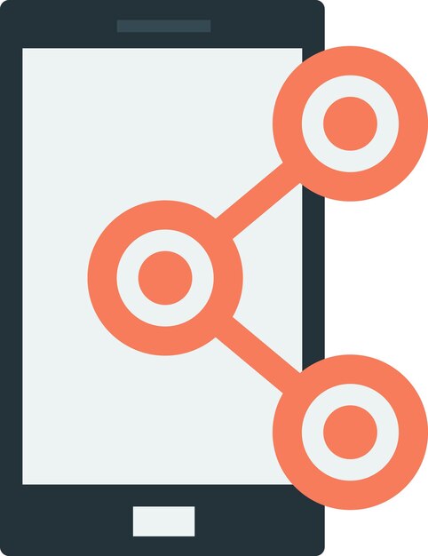 Ilustracja smartfonów i łączności w minimalistycznym stylu