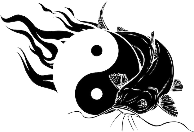 ilustracja sumka z yin yang