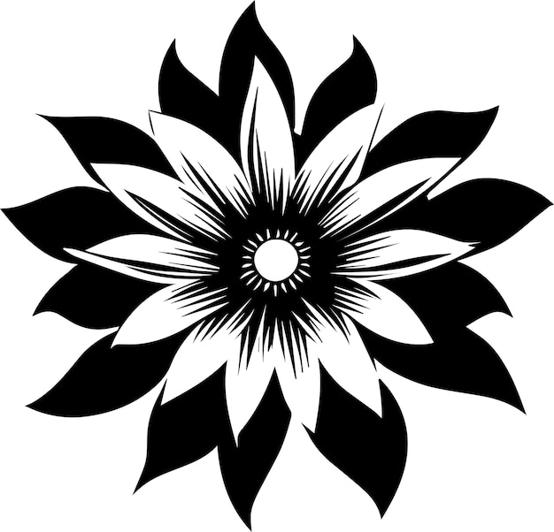 Plik wektorowy ilustracja sylwetka wektor kwiat 24
