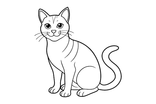 Ilustracja sylwetki wektorowej kociaka 3