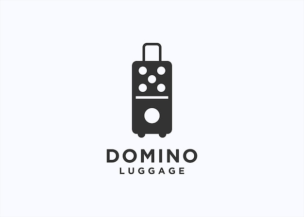 Ilustracja Sylwetki Wektorowej Projektu Logo Travel Domino