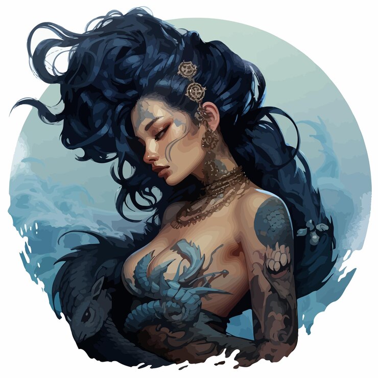 Wektor ilustracja syreny