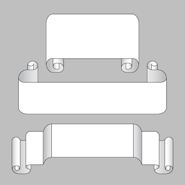 Ilustracja Szablon Rolki Wstążki