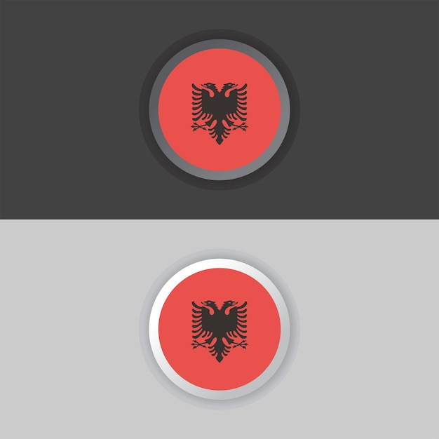 Plik wektorowy ilustracja szablonu flagi albanii