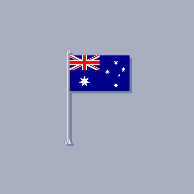 Ilustracja Szablonu Flagi Australii