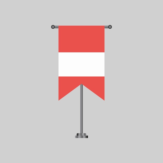 Plik wektorowy ilustracja szablonu flagi austrii