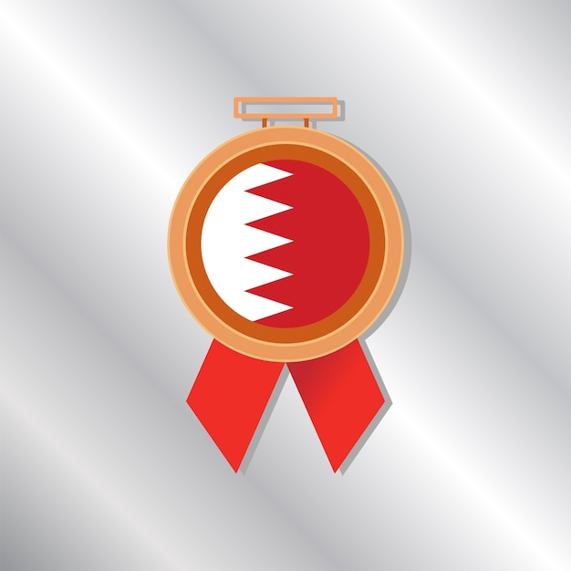 Ilustracja Szablonu Flagi Bahrajnu