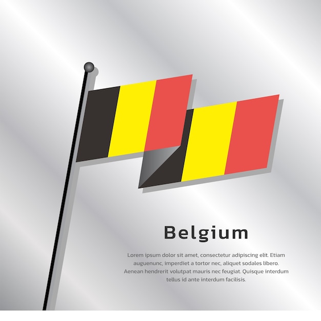 Plik wektorowy ilustracja szablonu flagi belgii