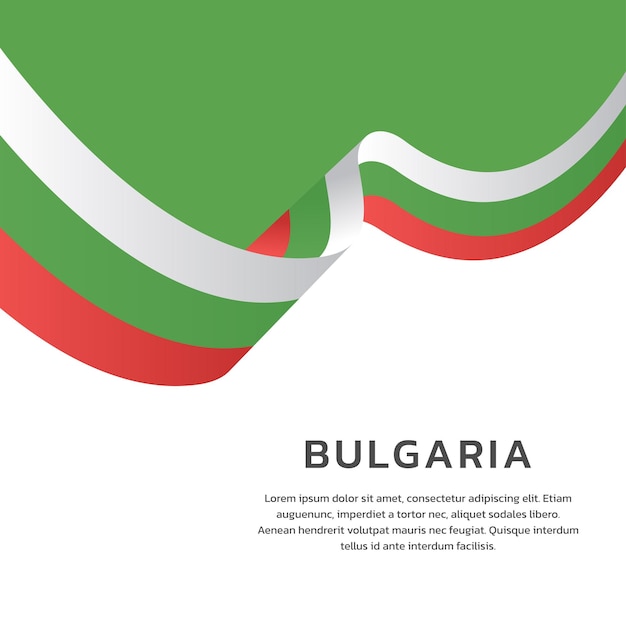 Ilustracja Szablonu Flagi Bułgarii
