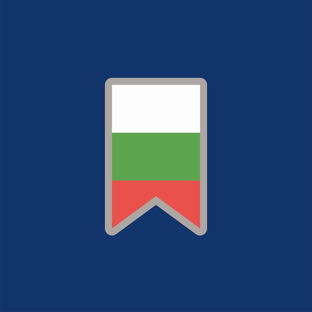 Plik wektorowy ilustracja szablonu flagi bułgarii