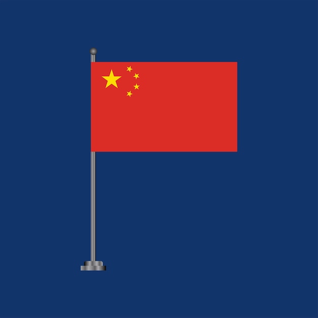 Ilustracja Szablonu Flagi Chin