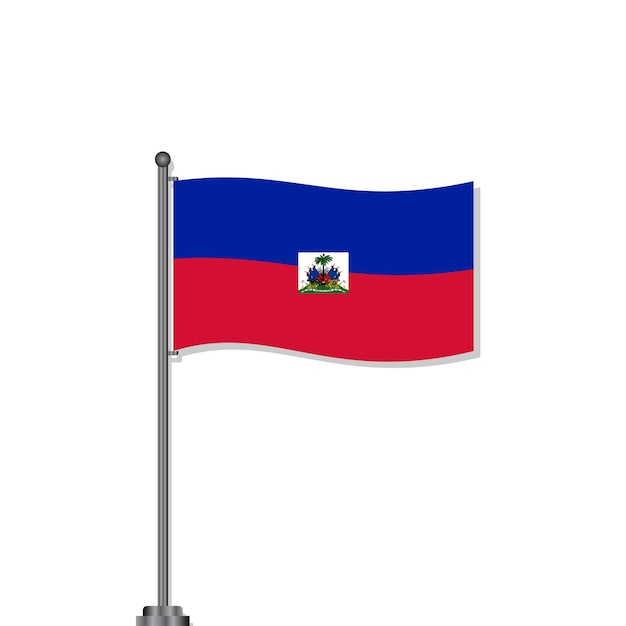 Ilustracja Szablonu Flagi Haiti