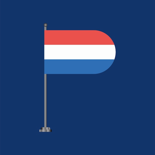 Plik wektorowy ilustracja szablonu flagi luksemburga