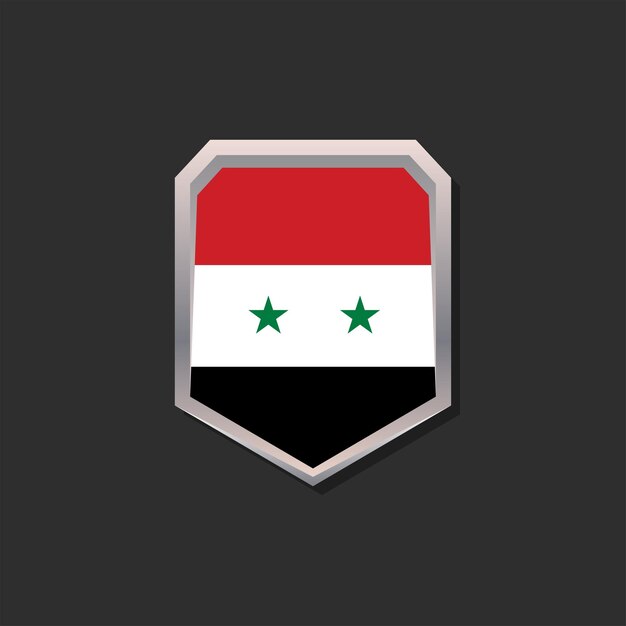 Ilustracja Szablonu Flagi Syrii