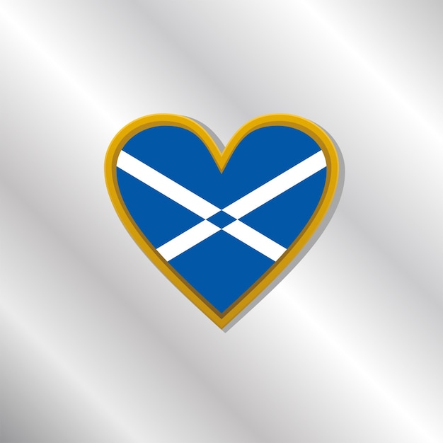 Plik wektorowy ilustracja szablonu flagi szkocji