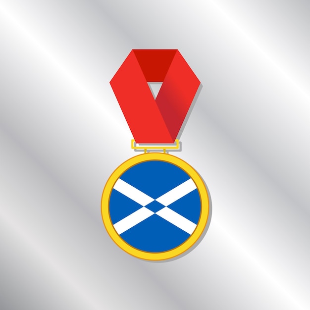 Plik wektorowy ilustracja szablonu flagi szkocji