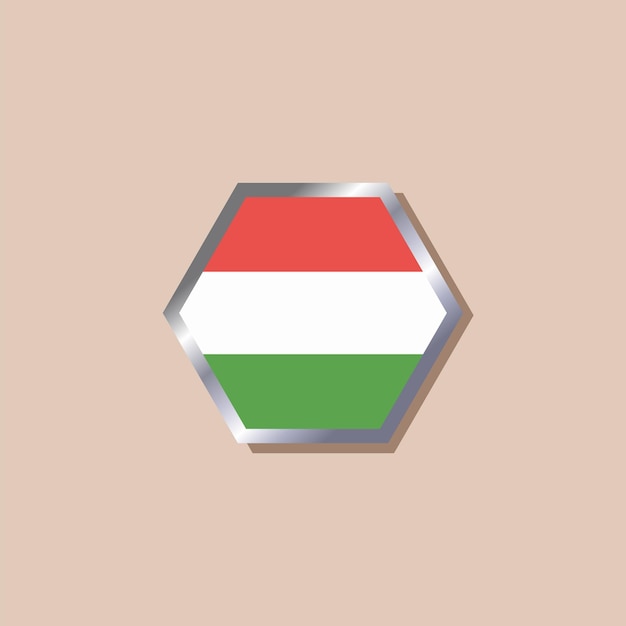 Ilustracja Szablonu Flagi Węgier