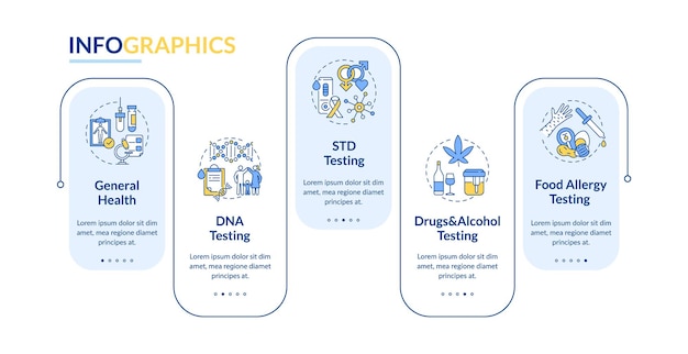 Ilustracja Szablonu Infografiki Testów Diagnostycznych