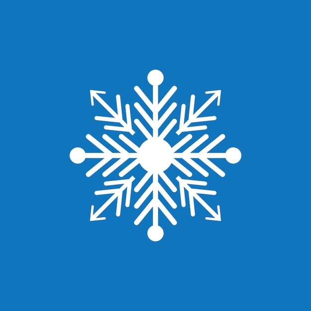 Ilustracja szablonu wektorowego logo lodu śnieżnego