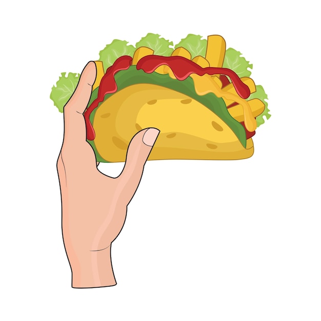 Plik wektorowy ilustracja tacos