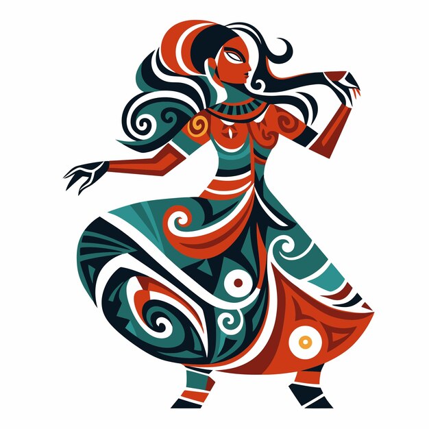 Plik wektorowy ilustracja tancerza