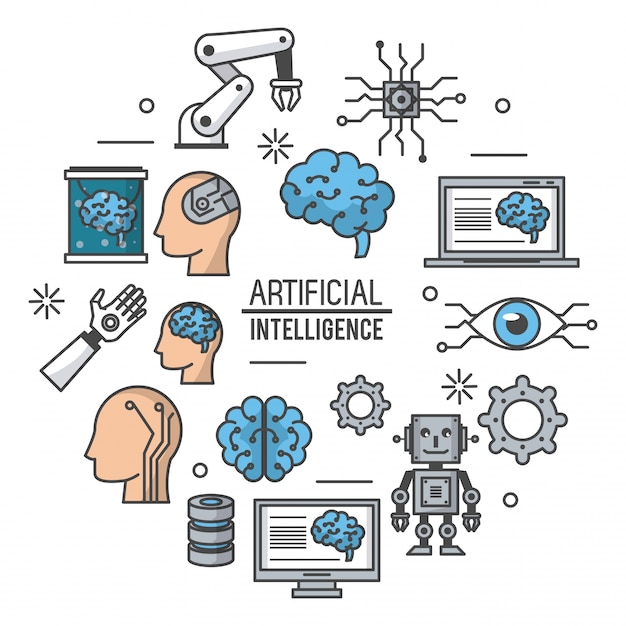 Ilustracja technologii sztucznej inteligencji