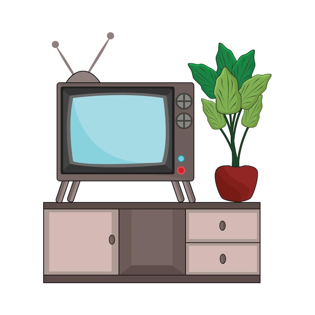Plik wektorowy ilustracja telewizji