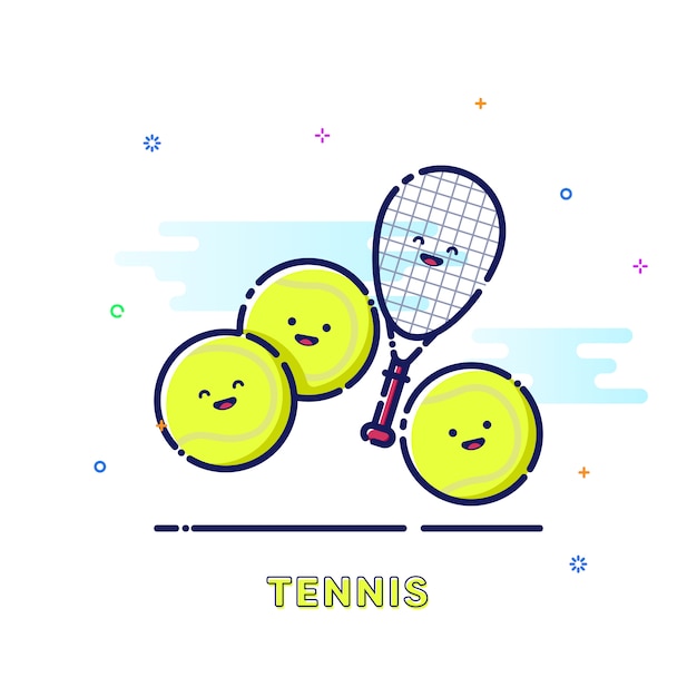 Ilustracja Tenisa Sportowego