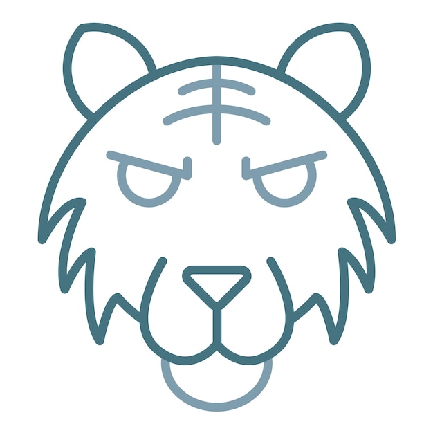 Ilustracja Tiger Duotone