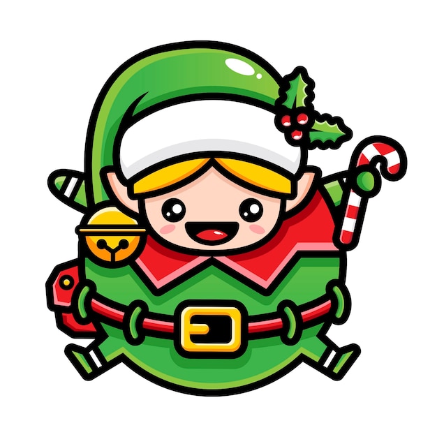 Ilustracja tłuszczu ładny elf